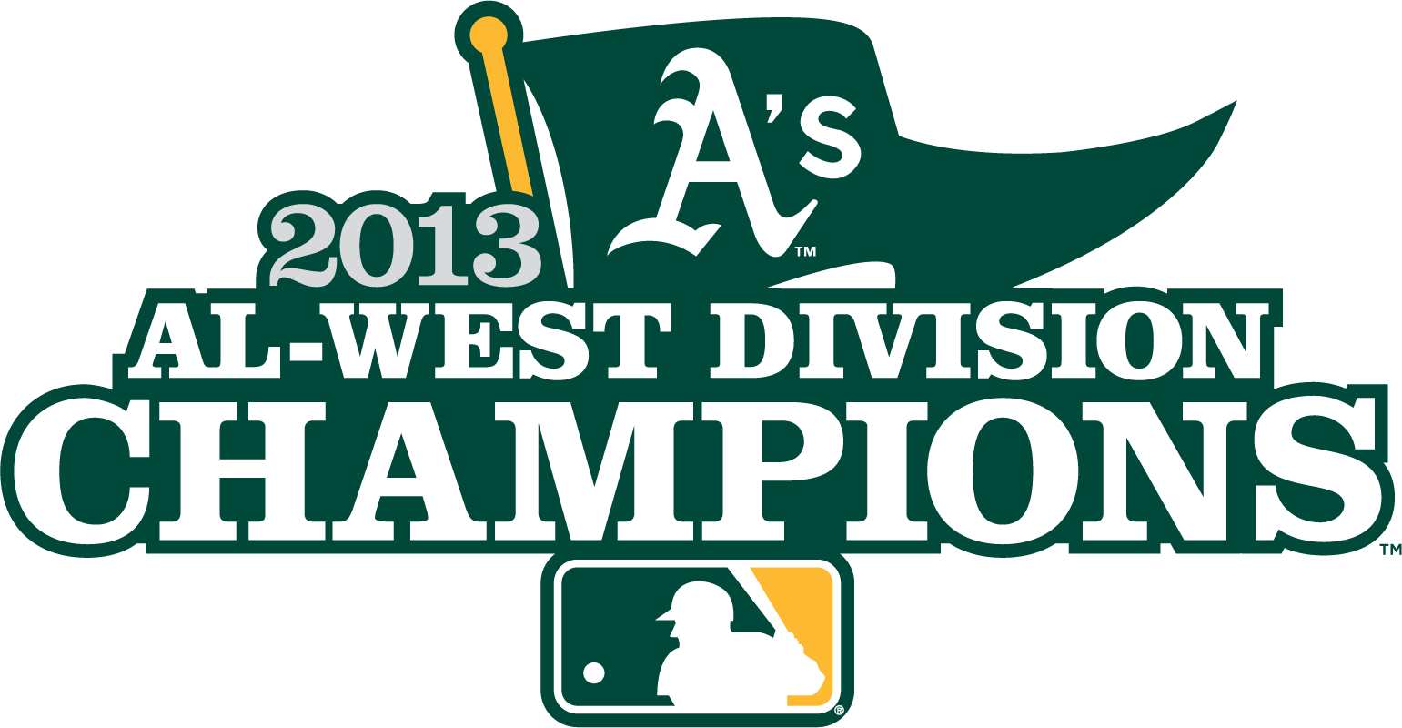 Oakland Athletics 2013 Champion Logo vinyl decal